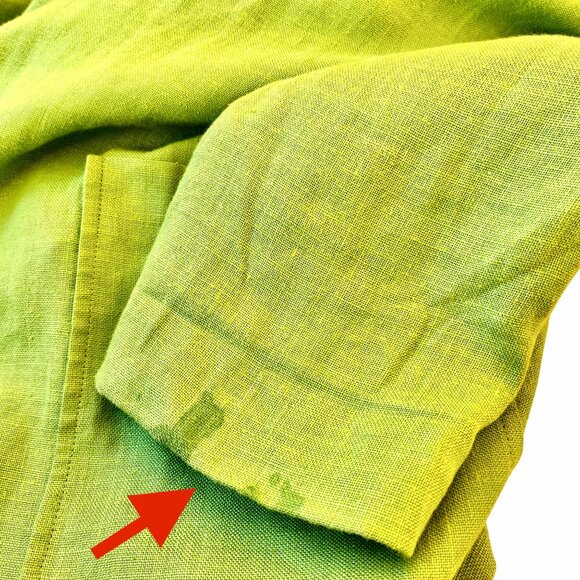 Talbots Vintage Lime Green LINEN Jacket Blazer Lined Pockets Womens size 14 - Picture 10 of 16